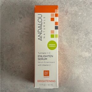 Andalou Naturals Turmeric + C Enlighten Serum 1.1oz - New in Box